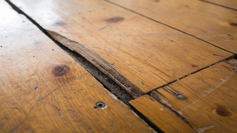 chipped flooring