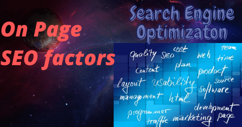On page SEO factors to consider