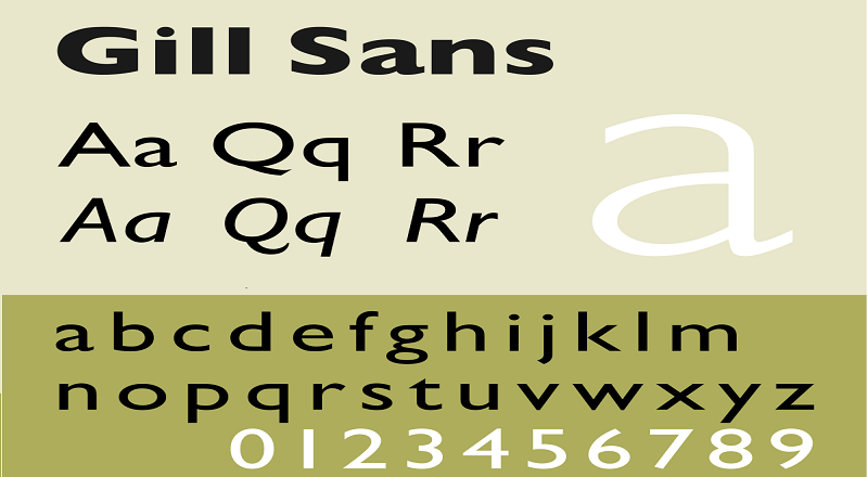 Gill Sans Google Font-The best font
