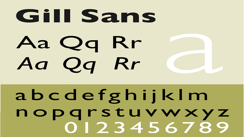 Gill Sans Google Font