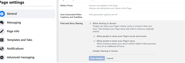 facebook post remove share button