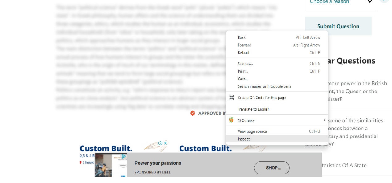to unblur text on a website